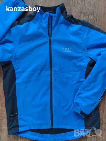 gore bike wear mens blue windstopper active shell jacket - мъжко вело яке КАТО НОВО Л, снимка 3 - Якета - 56168280