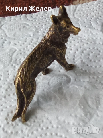 Бронзова фигурка на куче малка 52534, снимка 9 - Антикварни и старинни предмети - 52589994
