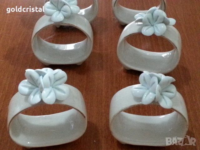 Порцеланови пръстени халки ринг за салфетки , снимка 9 - Антикварни и старинни предмети - 41103343