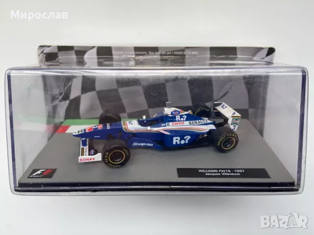1:43 WILLIAMS FW19 1997 JASQUES VILLENEUVE БОЛИД ФОРМУЛА
