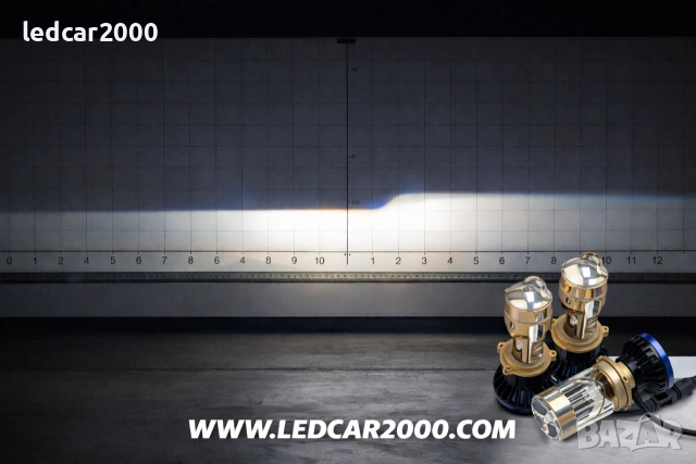 Лед Крушки Н4 Line Pro super MAX Led Laser + Подарък Т10, снимка 6 - Аксесоари и консумативи - 41434066