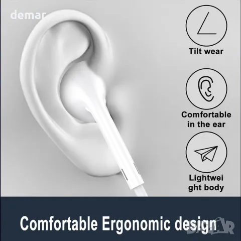 2 броя - Слушалки Lightning с кабел [MFi Certified] Вграден микрофон и контрол на звука, снимка 4 - Слушалки, hands-free - 49370427