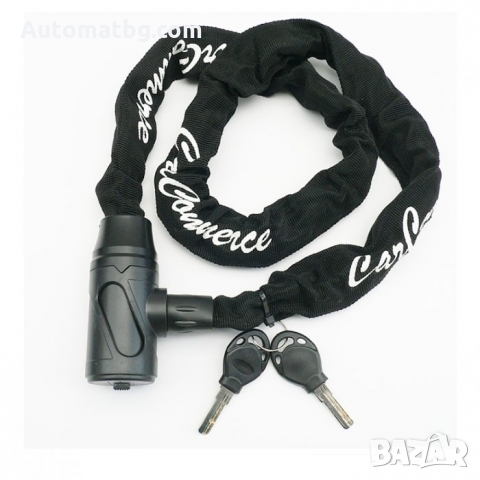 Катинар за велосипед Automat, Заключващо устройство сключ, Черен, снимка 1