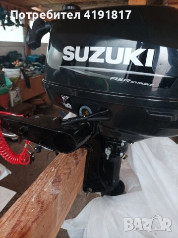 Извънбордов двигател Suzuki 2.5 к.с. 4Т – къс ботуш, почти нов