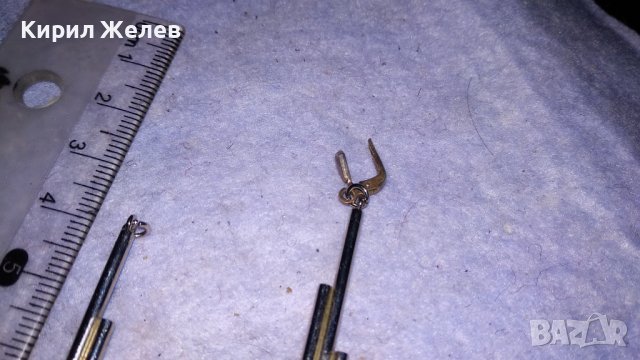 Две СТАРИ СТИЛНИ СРЕБРИСТИ АРТ ВИСУЛКИ от ОБЕЦИ ПОДХОДЯЩИ и за МЕДАЛЬОН 34558, снимка 6 - Обеци - 39082468