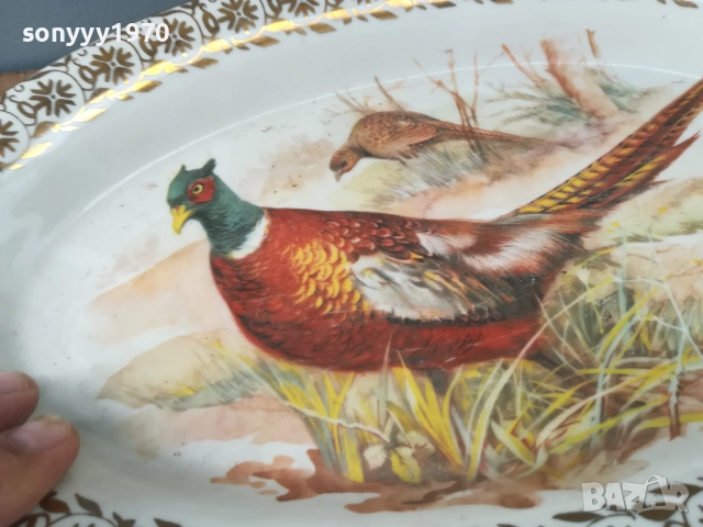 ГОЛЯМА ПОРЦЕЛАНОВА ЧИНИЯ С ФАЗАН 0909251142LCHERY, снимка 18 - Антикварни и старинни предмети - 51651529