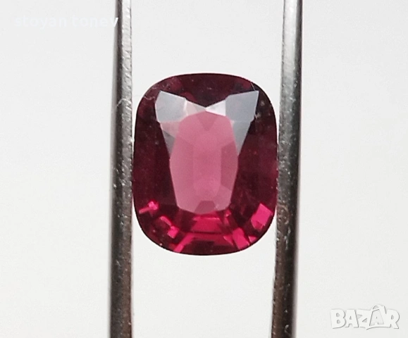 Рядък 1.85кт. естествен, нетретиран вишнево-червен шпинел от Мианмар (Бирма)! Нов!, снимка 6 - Други - 53563279