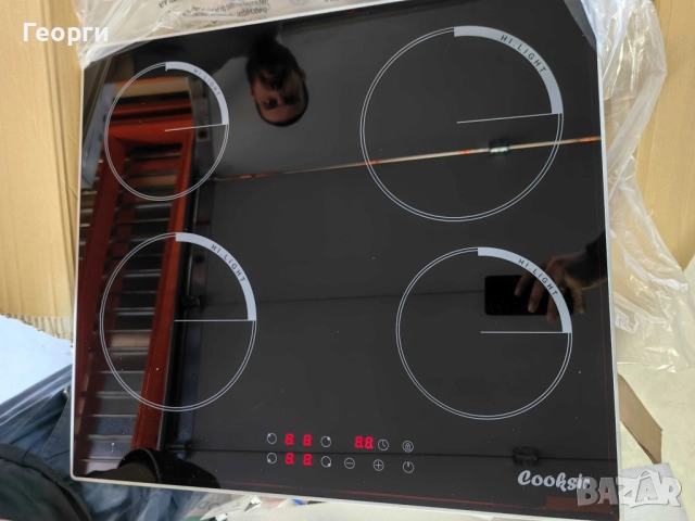 Cooksir CSC-D46001-BB - Стъклокерамичен плот за вграждане с 4 зони, 9 нива на мощност, защита, снимка 6 - Котлони - 52596018