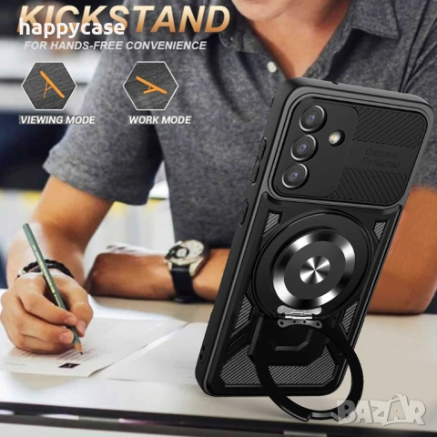 Samsung Galaxy A17 / RUGGED MAGSAFE Удароустойчив кейс гръб калъф с пръстен, снимка 7 - Калъфи, кейсове - 53433910
