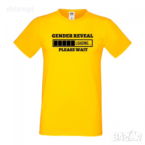 Мъжка тениска Gender Reveal Loading,Loading,Please wait,батерия,Изненада,Подарък, снимка 9 - Тениски - 36419260