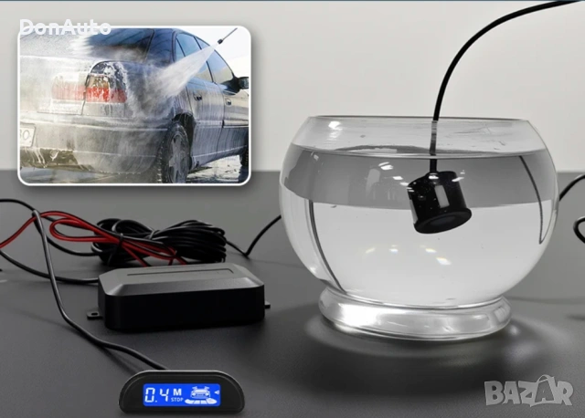 Парктроник с 4 датчика и LED дисплей, снимка 4 - Аксесоари и консумативи - 53135878