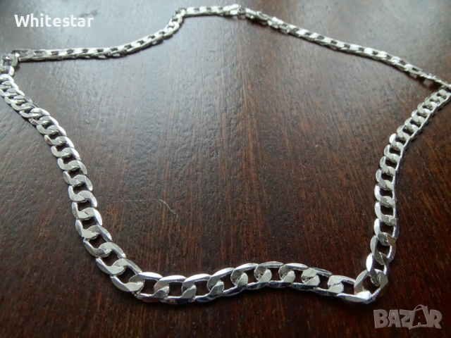Мъжки посребрен ланец
