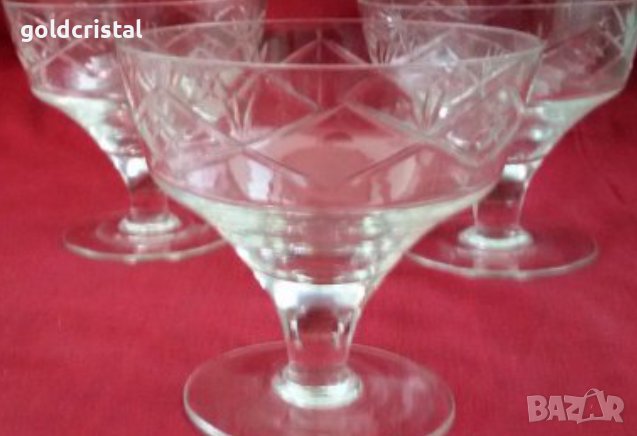  кристални чаши , снимка 5 - Антикварни и старинни предмети - 18052458
