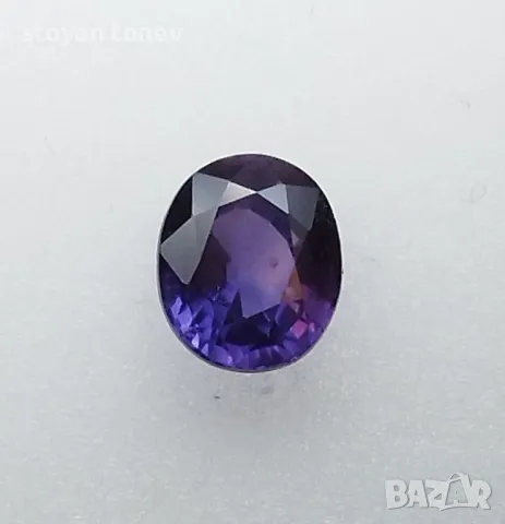 Сапфир с променящ се цвят и VS чистота - 1.03кт.! Сертифициран! Нов!, снимка 5 - Други - 50136185