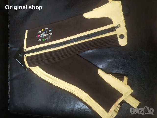  Детски Чапси за езда изкуствена дишаща кожа, снимка 4 - Други спортове - 35842868