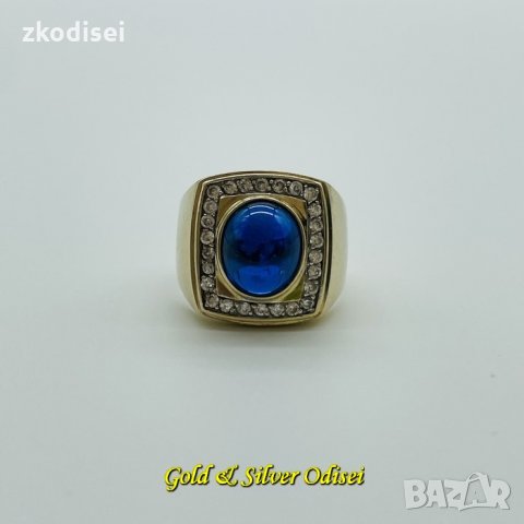 ЗЛАТЕН ПРЪСТЕН 10,19ГР. РАЗМЕР:65 14КР. ПРОБА:585 МОДЕЛ:3410-2