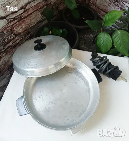 Електрическа тава/тиган с капак , снимка 3 - Съдове за готвене - 55972822