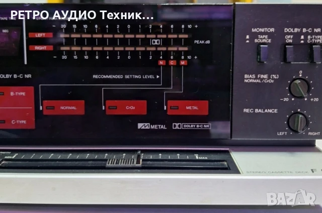 3 head касетен дек -  легендарното "пиано" на Aiwa, mod. F660

, снимка 2 - Декове - 50469021