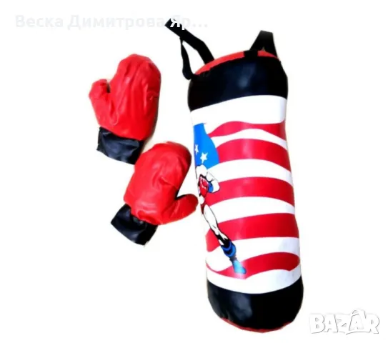 Детски комплект - Боксова круша с ръкавици, снимка 2 - Играчки за стая - 48167967