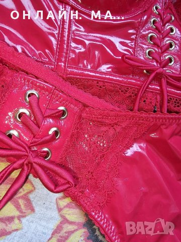 Латексов Комплект с.м.л.хл , снимка 14 - Корсети, бюстиета, топове - 40778385