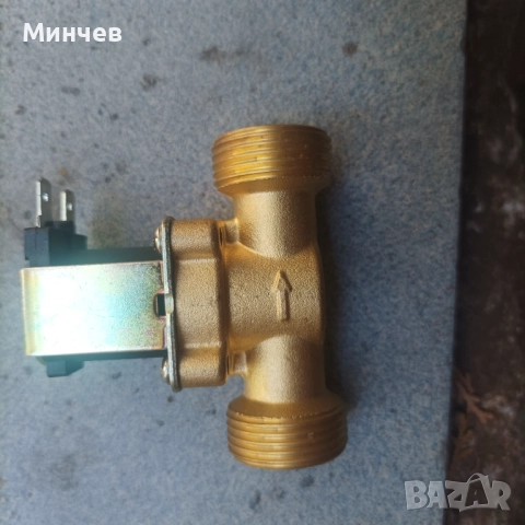 Соленоиден месингов клапан 3/4 на 12V., снимка 2 - Други машини и части - 51795425