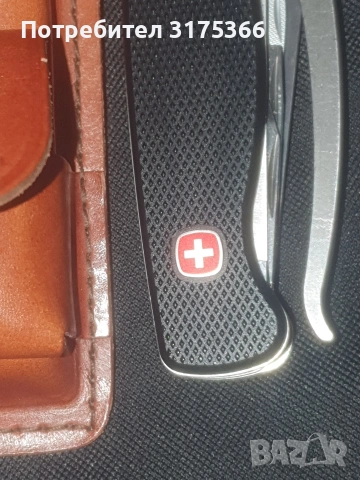 WENGER MULTI TOOL Швейцария НОВ с производствена смазка калъф от здрава естествена кожа VICTORINOX , снимка 10 - Ножове - 53609097