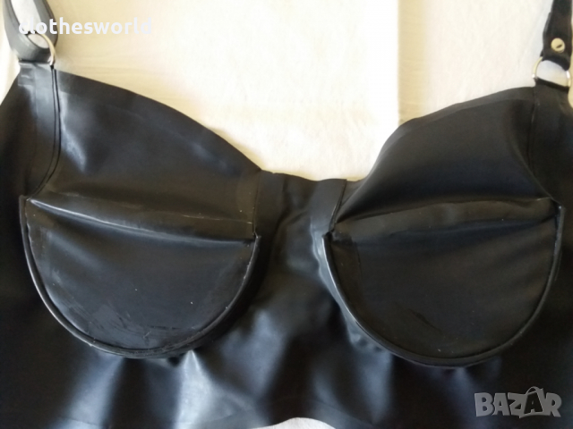 Сутиен от латекс в черно, снимка 4 - Бельо - 36323354