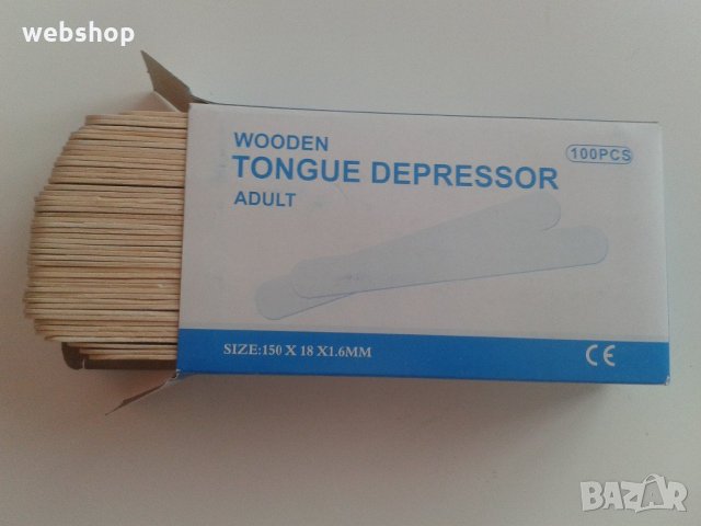 ДЪРВЕНИ ШПАТУЛИ ЗА КОЛА МАСКА, 100БРОЯ, снимка 2 - Други - 35990094