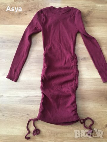 Рокля бордо, снимка 2 - Рокли - 42013076