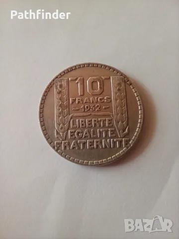 10 франка 1932 Франция сребро