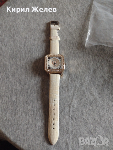 Луксозен дамски часовник с кристали Сваровски JAZZCARO QUARTZ WATER RESIST - 21787, снимка 7 - Дамски - 36229042