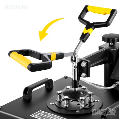 5 в 1 - Качествена Термопреса 38х38см с допълнителни приставки, снимка 7 - Други машини и части - 41043497