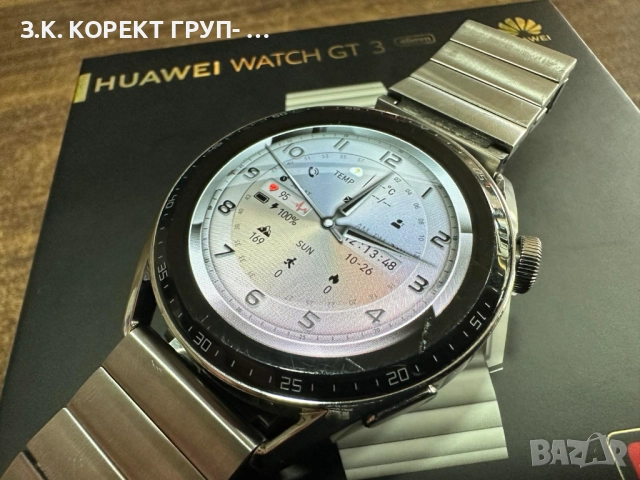Смарт часовник Huawei Watch GT3, 46 mm, Stainless Steel, Silver, снимка 4 - Мъжки - 52184475