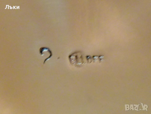 Английска бронзова чаша за уиски,маркирана, снимка 5 - Антикварни и старинни предмети - 41899725