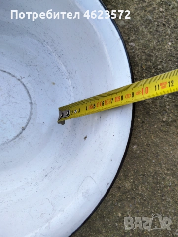 Стара емайлирана купа, снимка 3 - Антикварни и старинни предмети - 53131320