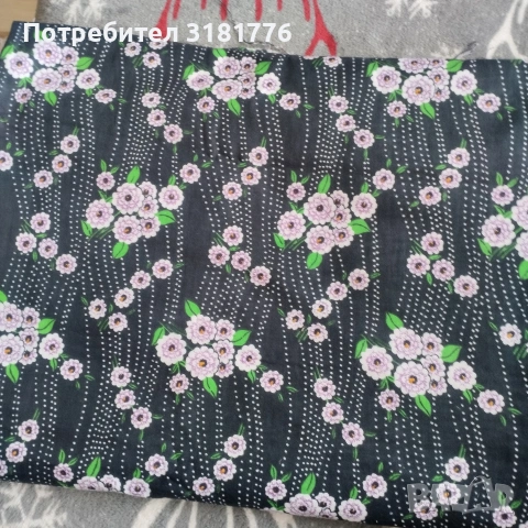 Басма  на цветя от соца., снимка 2 - Платове и дамаски - 53424707