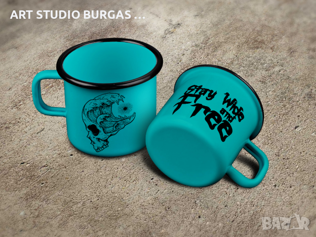 Емайлирана МАТОВА ретро чаша - КАНЧЕ, снимка 3 - Чаши - 36148182