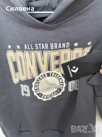 НОВ с етикет Converse суичър 10–12 г. , снимка 5 - Детски анцузи и суичери - 56271965
