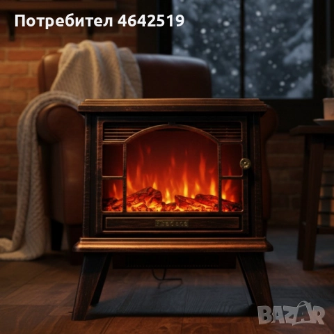 Ретро камина с ефект на пламък – уют и атмосфера навсякъде, снимка 4 - Декорация за дома - 52337430