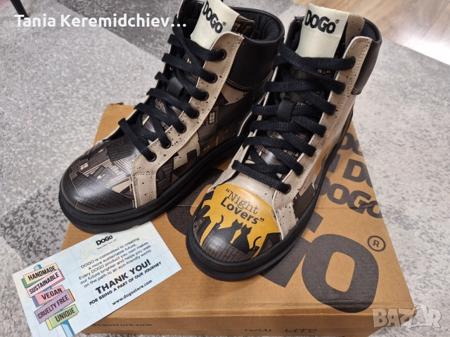 DOGO Night Lovers - Дамски дизайнерски вегански кожени боти, снимка 6 - Дамски боти - 51827216