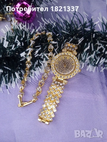 Дамски часовник с гривна , снимка 7 - Бижутерийни комплекти - 53132897