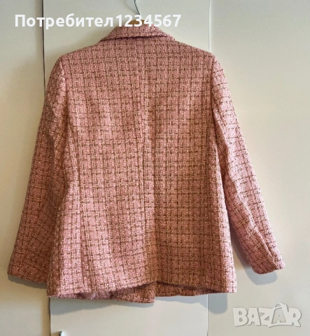 Дамски розов блейзър/сако ХС/С , снимка 2 - Сака - 53668248