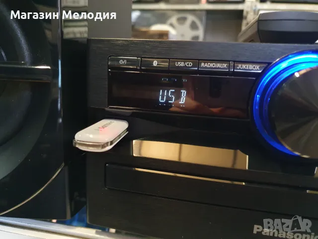 Аудиосистема Panasonic SA-UX100 с оригинално дистанционно. Има радио, диск, usb, bluetooth и aux. В , снимка 3 - Аудиосистеми - 49259105