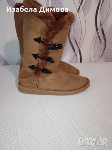 Велурени ботуши , снимка 2 - Дамски ботуши - 50050031