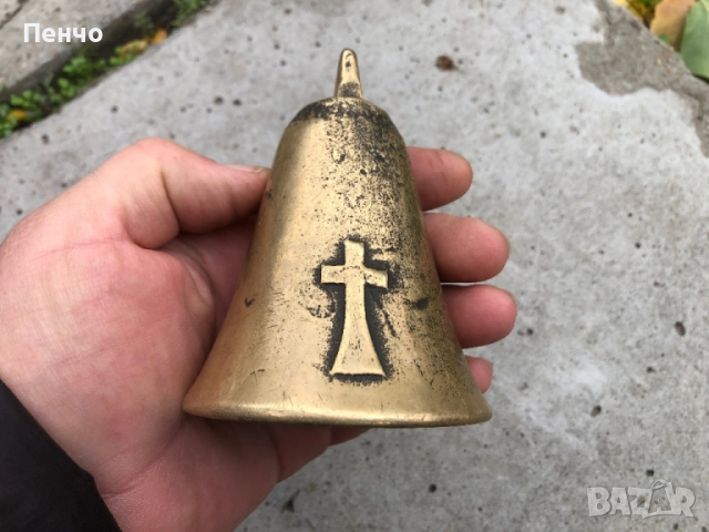 стар бронзов чан /звънец, хлопка/ , снимка 2 - Антикварни и старинни предмети - 44304740