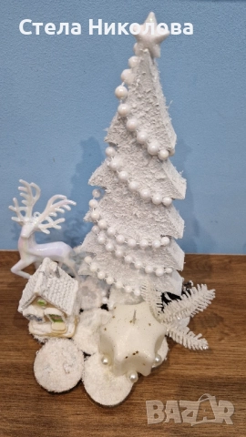 Ръчно изработени Коледни свещници и декорации със скандинавски мъх, снимка 4 - Декорация за дома - 52639912