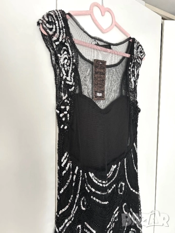 Разпродажба спешно! Нова Рокля с пайети S/M, снимка 8 - Рокли - 52841178