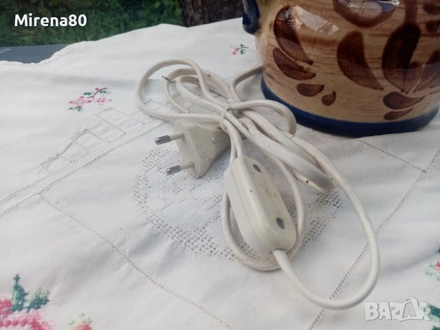 Немска керамична лампа, снимка 4 - Настолни лампи - 41967967