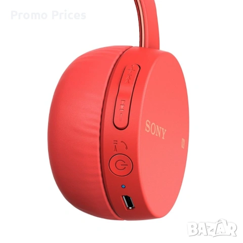 Promo Безжични слушалки Sony - WH-CH400, червени, снимка 2 - Слушалки и портативни колонки - 53123156