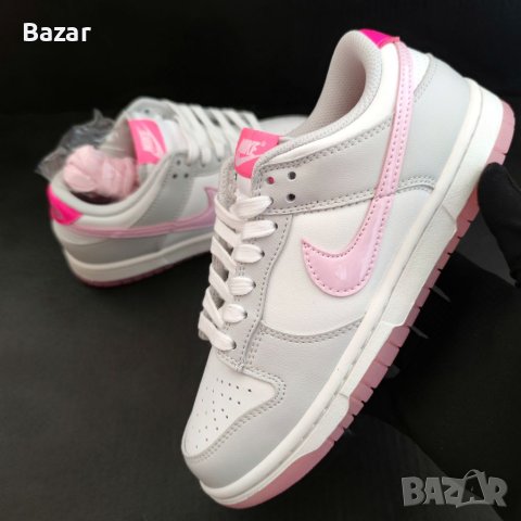 Nike Dunk Pink Нови Дамски Обувки Розови Сиви Маратонки Размер 37 37.5 Номер 23.5см Стелка Женски, снимка 2 - Маратонки - 41421444